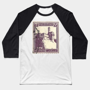 Palestine Stamp, 1920s Baseball T-Shirt